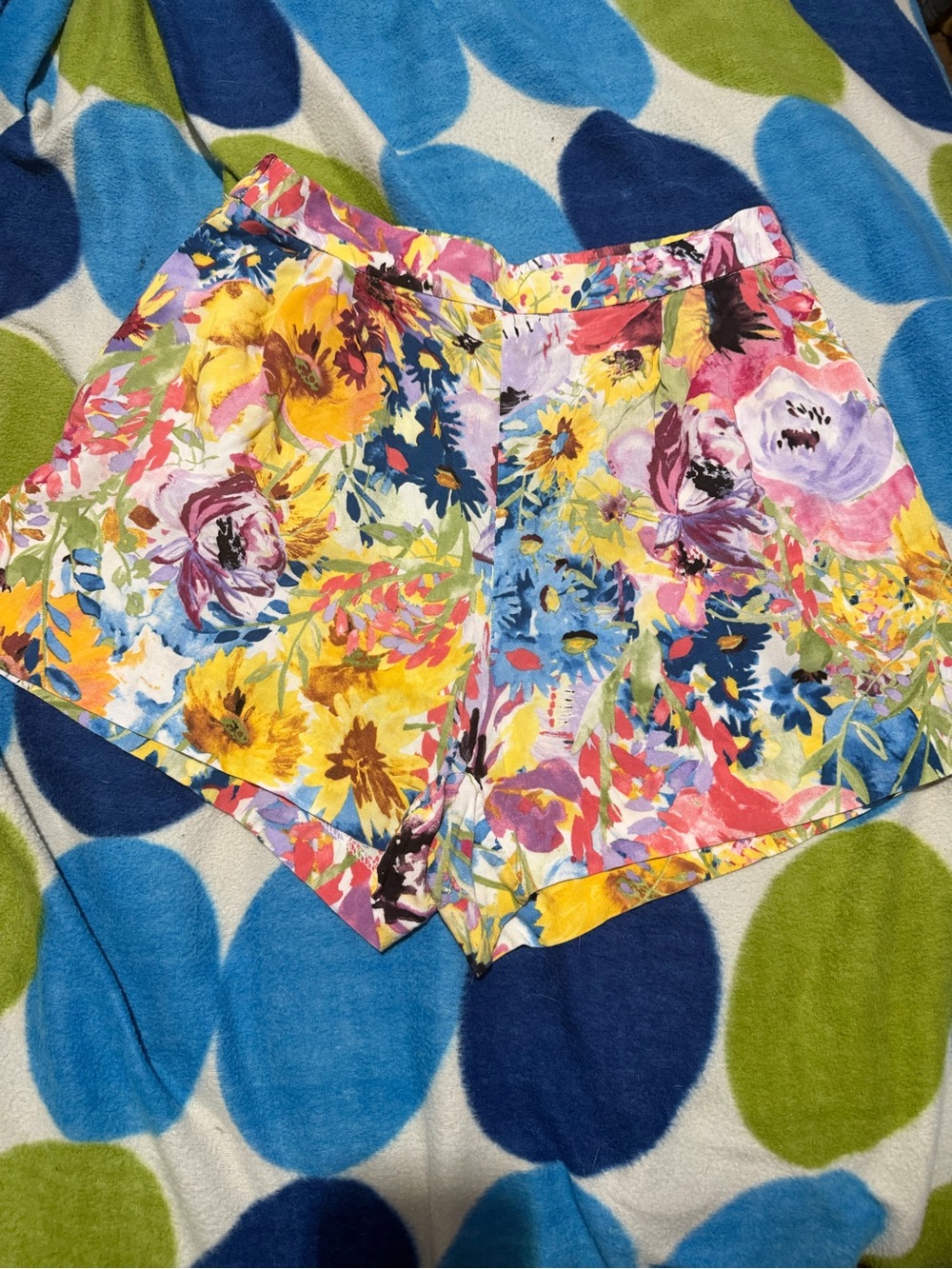 H&M Bright Floral High Waist Women's Shorts